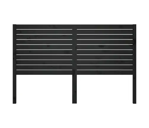 Gultas Galvgalis, Melns, 156X4X100 Cm, Priedes Masīvkoks Vidaxl