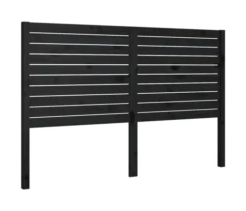 Gultas Galvgalis, Melns, 166X4X100 Cm, Priedes Masīvkoks Vidaxl