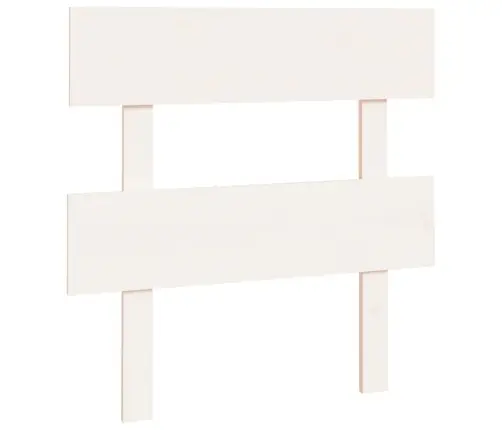 Lovos Galvūgalis, Baltas, 103,5X3X81cm Pušies Masyvas