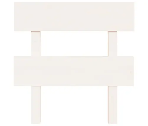 Lovos Galvūgalis, Baltas, 103,5X3X81cm Pušies Masyvas