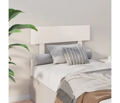 Lovos Galvūgalis, Baltas, 103,5X3X81cm Pušies Masyvas