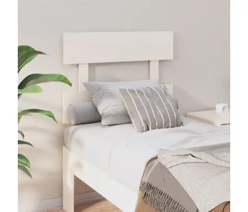 Lovos Galvūgalis, Baltas, 103,5X3X81cm Pušies Masyvas