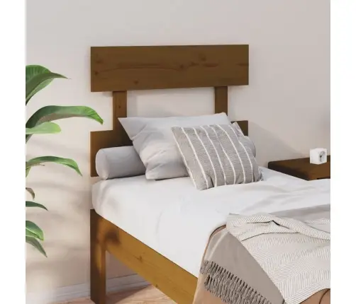 Lovos Galvūgalis, Medaus Rudas, 103,5X3X81cm Pušies Masyvas Lovos Galvūgalis, Medaus Rudas, 103,5X3X81cm Pušies Masyvas