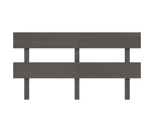 Gultas Galvgalis, Pelēks, 154X3X81 Cm, Priedes Masīvkoks Vidaxl