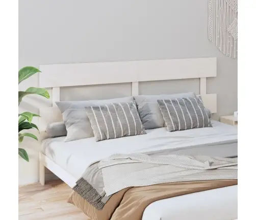 Voodipeats, Valge, 184X3X81 cm Männipuit Voodipeats, Valge, 184X3X81 cm Männipuit