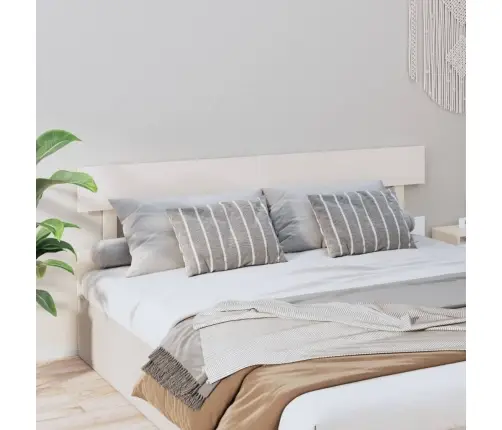 Gultas Galvgalis, Balts, 204X3X81 Cm, Priedes Masīvkoks Vidaxl