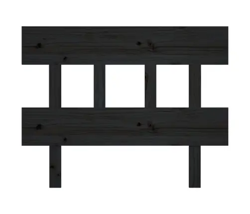 Voodipeats, Must, 78,5X3X81 cm Männipuit