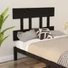 Gultas Galvgalis, Melns, 93,5X3X81 Cm, Priedes Masīvkoks Vidaxl