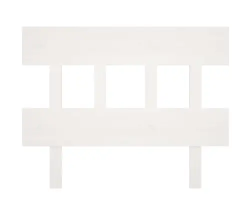 Voodipeats, Valge, 103,5X3X81 cm Männipuit