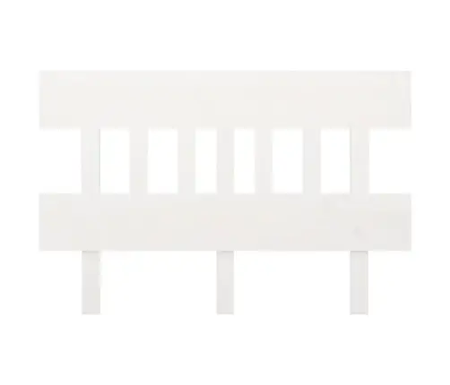Voodipeats, Valge, 103,5X3X81 cm Männipuit