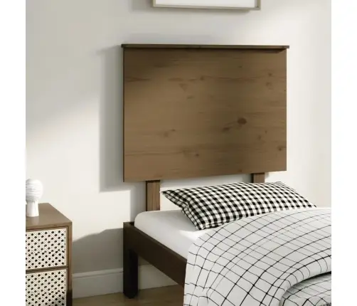 Gultas Galvgalis, Medus Brūns, 79X6X82,5 Cm, Priedes Masīvkoks Vidaxl