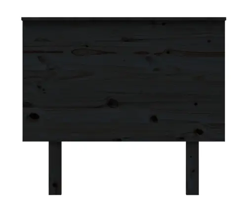Gultas Galvgalis, Melns, 94X6X82,5 Cm, Priedes Masīvkoks Vidaxl