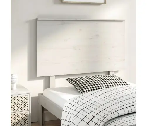 Gultas Galvgalis, Balts, 104X6X82,5 Cm, Priedes Masīvkoks Vidaxl