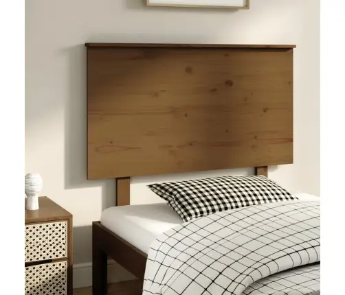 Gultas Galvgalis, Medus Brūns, 104X6X82,5 Cm, Priedes Masīvkoks Vidaxl