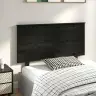Gultas Galvgalis, Melns, 124X6X82,5 Cm, Priedes Masīvkoks Vidaxl
