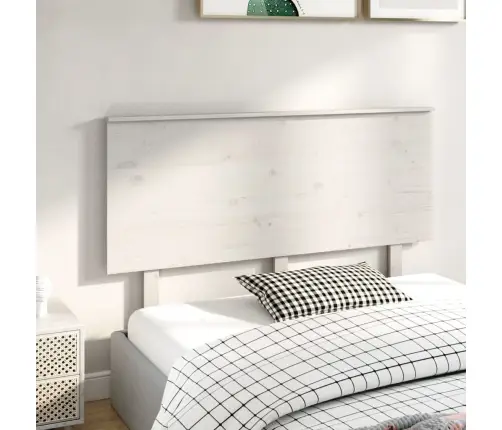 Gultas Galvgalis, Balts, 144X6X82,5 Cm, Priedes Masīvkoks Vidaxl