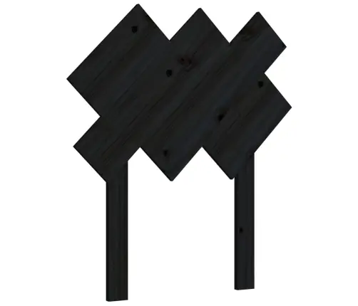 Gultas Galvgalis, Melns, 72,5X3X81 Cm, Priedes Masīvkoks Vidaxl Gultas Galvgalis, Melns, 72,5X3X81 Cm, Priedes Masīvkoks Vidaxl