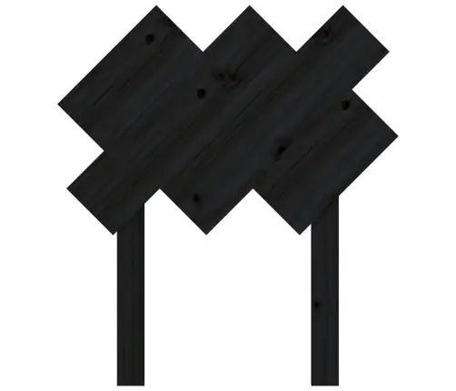 Gultas Galvgalis, Melns, 72,5X3X81 Cm, Priedes Masīvkoks Vidaxl Gultas Galvgalis, Melns, 72,5X3X81 Cm, Priedes Masīvkoks Vidaxl