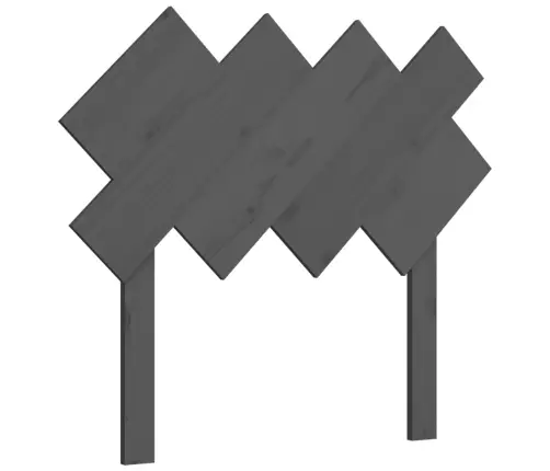 Lovos Galvūgalis, Pilkas, 92X3X81cm Pušies Medienos Masyvas