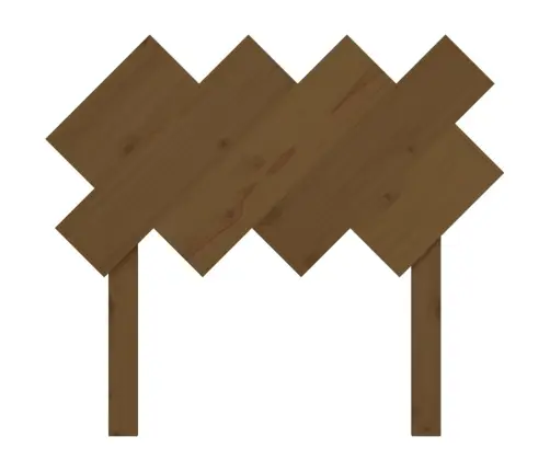 Gultas Galvgalis, Medus Brūns, 92X3X81 Cm, Priedes Masīvkoks Vidaxl