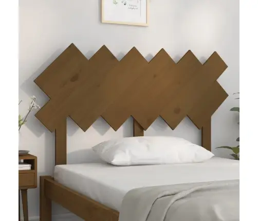 Lovos Galvūgalis, Medaus Rudas, 122,5X3X80,5cm Pušies Masyvas Lovos Galvūgalis, Medaus Rudas, 122,5X3X80,5cm Pušies Masyvas