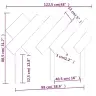Lovos Galvūgalis, Medaus Rudas, 122,5X3X80,5cm Pušies Masyvas Lovos Galvūgalis, Medaus Rudas, 122,5X3X80,5cm Pušies Masyvas