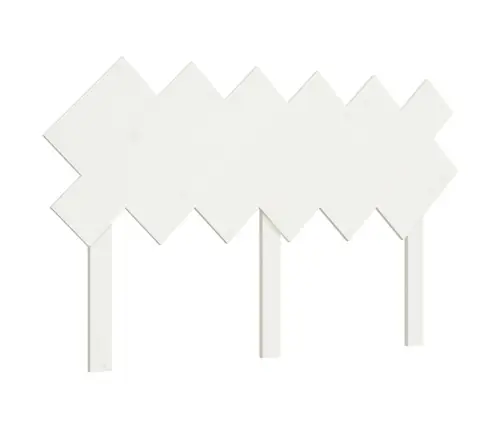 Voodipeats, Valge, 132X3X81 cm Männipuit Voodipeats, Valge, 132X3X81 cm Männipuit