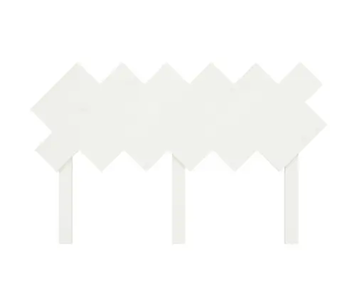 Voodipeats, Valge, 132X3X81 cm Männipuit Voodipeats, Valge, 132X3X81 cm Männipuit