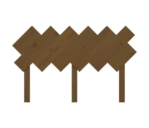 Gultas Galvgalis, Medus Brūns, 132X3X81 Cm, Priedes Masīvkoks Vidaxl