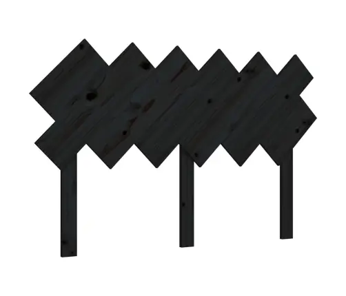 Gultas Galvgalis, Melns, 132X3X81 Cm, Priedes Masīvkoks Vidaxl