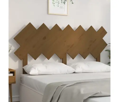 Gultas Galvgalis, Medus Brūns, 141X3X80,5 Cm, Priedes Masīvkoks Vidaxl