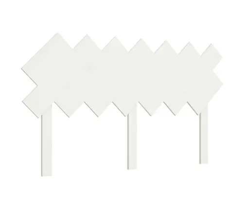 Gultas Galvgalis, Balts, 151,5X3X81 Cm, Priedes Masīvkoks Vidaxl