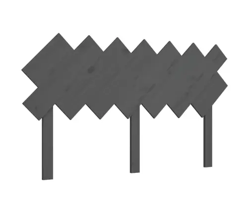 Gultas Galvgalis, Pelēks, 151,5X3X81 Cm, Priedes Masīvkoks Vidaxl