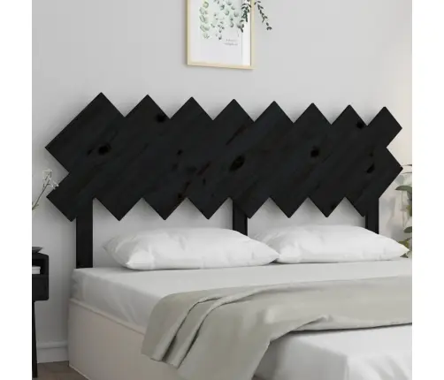 Gultas Galvgalis, Melns, 159,5X3X80,5 Cm, Priedes Masīvkoks Vidaxl