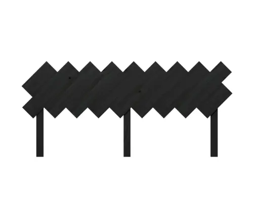 Gultas Galvgalis, Melns, 178X3X80,5 Cm, Priedes Masīvkoks Vidaxl