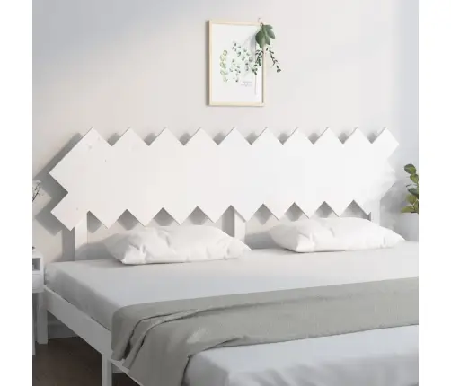 Gultas Galvgalis, Balts, 196X3X80,5 Cm, Priedes Masīvkoks Vidaxl
