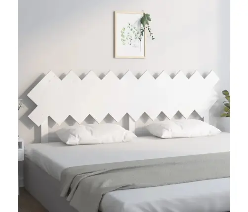 Gultas Galvgalis, Balts, 196X3X80,5 Cm, Priedes Masīvkoks Vidaxl