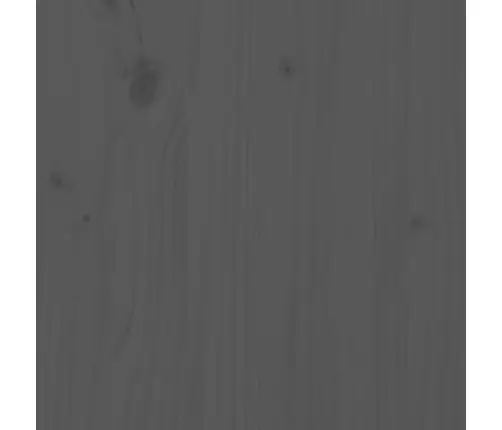 Gultas Galvgalis, Pelēks, 196X3X80,5 Cm, Priedes Masīvkoks Vidaxl
