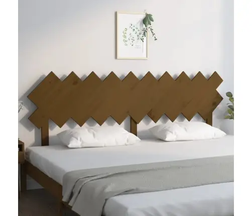 Gultas Galvgalis, Medus Brūns, 196X3X80,5 Cm, Priedes Masīvkoks Vidaxl
