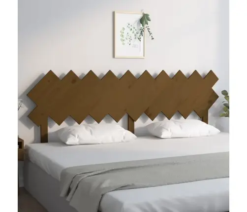 Gultas Galvgalis, Medus Brūns, 196X3X80,5 Cm, Priedes Masīvkoks Vidaxl