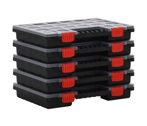 Asortimentinės Dėžutės, 5Vnt., 34,5X25X5cm Polipropilenas