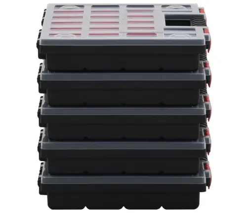 Asortimentinės Dėžutės, 5Vnt., 34,5X25X5cm Polipropilenas