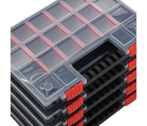 Asortimentinės Dėžutės, 5Vnt., 34,5X25X5cm Polipropilenas