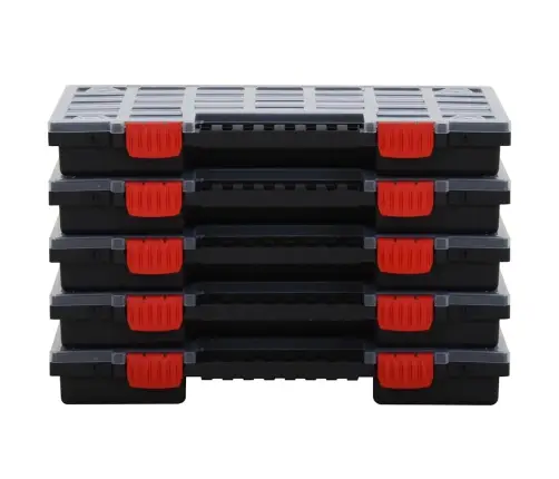 Asortimentinės Dėžutės, 5Vnt., 40X30X5cm Polipropilenas