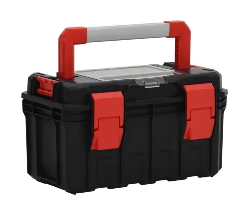 Instrumentu Kaste, Melna Un Sarkana, 45X28X26,5 Cm Vidaxl