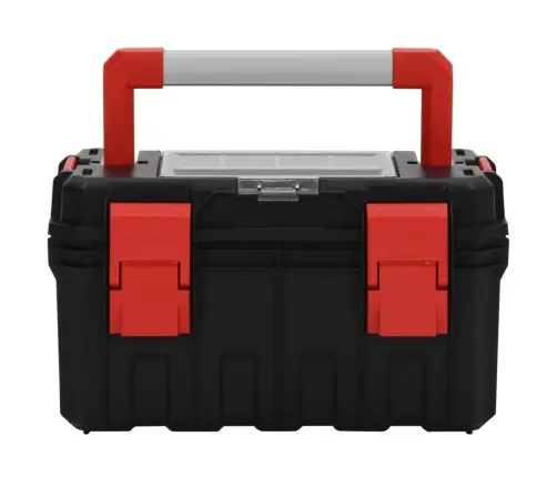 Instrumentu Kaste, Melna Un Sarkana, 45X28X26,5 Cm Vidaxl