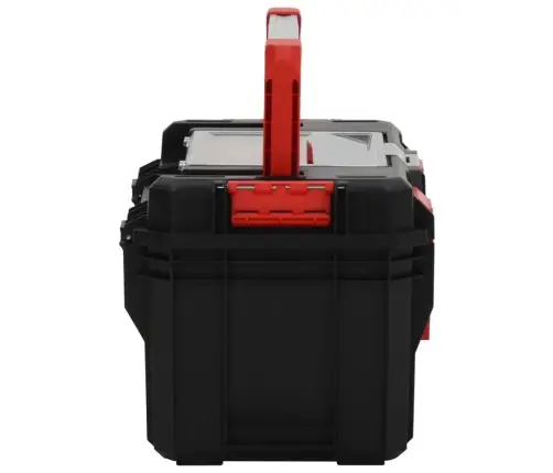 Instrumentu Kaste, Melna Un Sarkana, 45X28X26,5 Cm Vidaxl