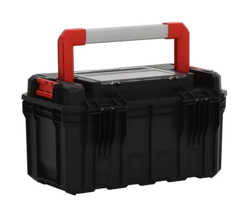 Instrumentu Kaste, Melna Un Sarkana, 45X28X26,5 Cm Vidaxl