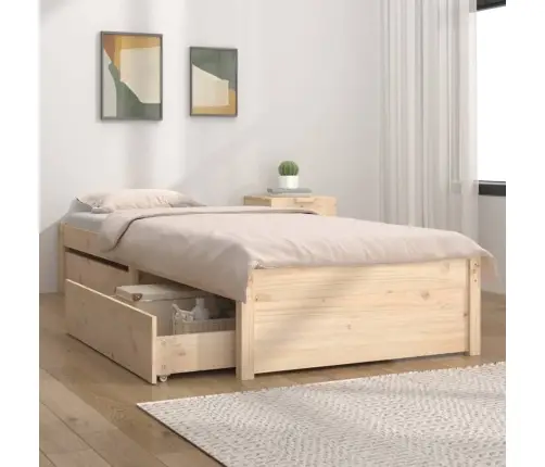 Lovos Rėmas Su Stalčiais, 90X200Cm