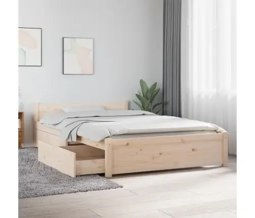 Lovos Rėmas Su Stalčiais, 120X190cm Dvivietis